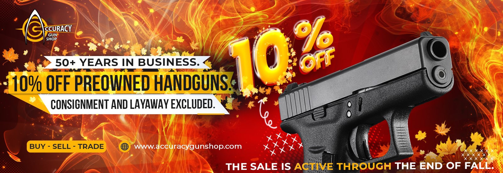10% Off Fall Gun Promo - Accuracy Gun Shop